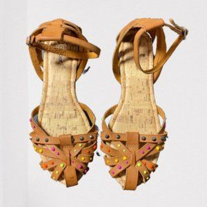 Cherokee Rainbow Studded Sandals Size 6